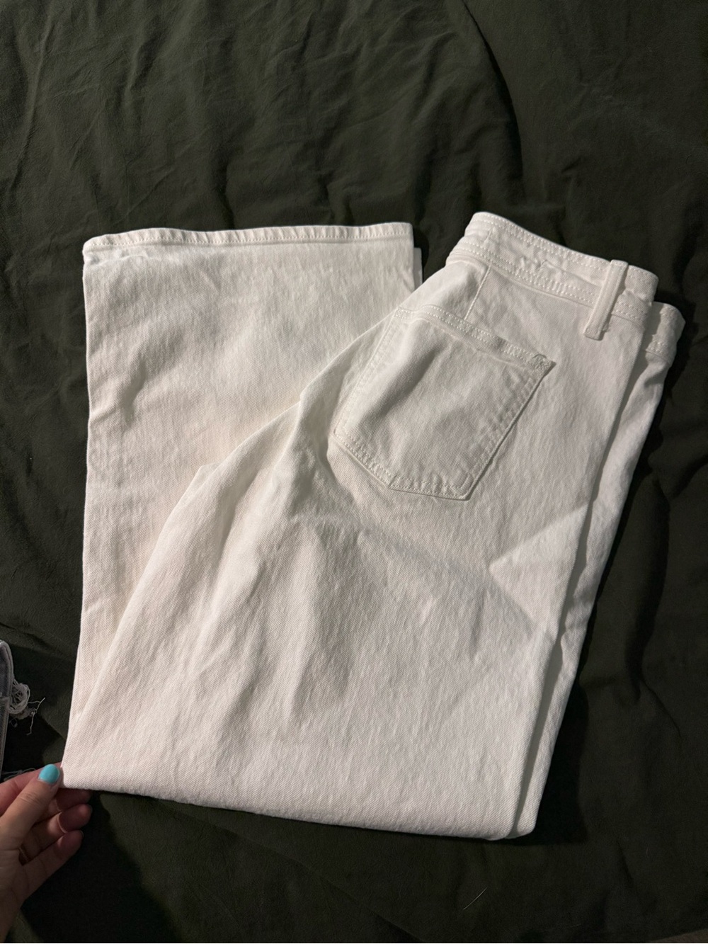 Universal Thread White High-Waist Wide Leg Jeans